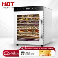 Máy Sấy Thực Phẩm Sấy Khô Hoa Quả, Trái Cây, Thịt Cá, Rau Củ Quả,Thân Và Khay Inox 304