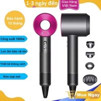 Máy sấy tóc cao cấp Supersonic không cánh quạt, ion âm không làm hại tóc, máy siêu nhẹ_công nghệ thông minh_ông suất lớn