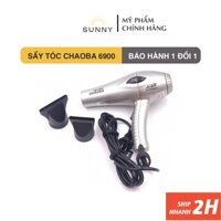 Máy sấy tóc CHAOBA bạc 6900 công suất lớn 1600W,  2 chế độ sấy nóng mát, bảo hành lên đến 3 tháng về nguồn điện