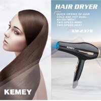Máy Sấy Tóc Chuyên Nghiệp Có Nhiều Tốc Độ Sấy Kemey 2378