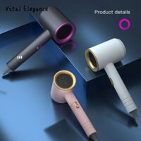Máy sấy tóc chuyên nghiệp Vital Elegance với công nghệ Ion âm và ánh sáng xanh