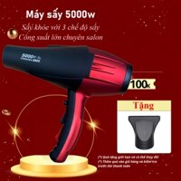 Máy Sấy Tóc Công Suất Lớn 5000W Bản Salon Cao Cấp, Máy Sấy Tóc 2 Chiều Nóng Lạnh Sấy Khô Tóc Nhanh 3 Nhiêu Chế Độ