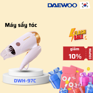 Máy sấy tóc Daewoo DWH-97 (C/ LB) - 1600W,  có chức năng sấy mát