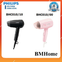 Máy sấy tóc du lịch Philips BHC010/00 hồng - Philips BHC010/10 đen - Bảo Hành 2 Năm