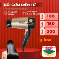 Máy sấy tóc Goldsun GHD2001 1200W máy sấy 3 chế độ gió khô nhanh, tạo kiểu dễ dàng, BH 12  tháng
