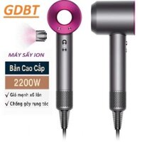 Máy Sấy Tóc ION Âm Giúp Tóc Chắc Khoẻ, Không Cánh Quạt Nóng Lạnh 2 Chiều Công Suất 2200W, (GDVU)
