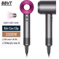 Máy Sấy Tóc ION Âm Giúp Tóc Chắc Khoẻ, Không Cánh Quạt Nóng Lạnh 2 Chiều Công Suất 2200W [Freeship]