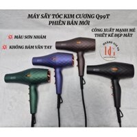 Máy sấy tóc kim cương Q99T phiên bản mới, màu sơn nhám không bám vân tay _ Dây dài 2.8m _ Công xuất 2800W