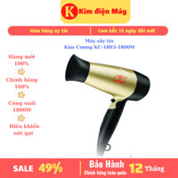 Máy sấy tóc Kim Cương KC-1803-1800W-máy sấy tóc gấp gọn 2 chiều nóng lạnh , bảo hành 12 tháng