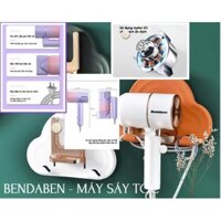 Máy sấy tóc mini  - Bedabenc  - bảo vệ quá nhiệt tự ngắt - giảm ồn - tạo kiểu khô nhanh NUINI.SHOP.168