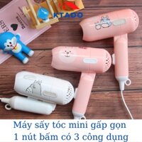 Máy Sấy Tóc Mini Cute Hình Thú Gấp Gọn 2 Nấc Điều Chỉnh Nhiệt Độ Chạy Khoẻ Công suất 450W Hàng loại 1, KTADO Shop KTA004