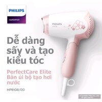 Máy sấy tóc mini du lịch PHILLIPS HP8108/00 1000W (Hồng)