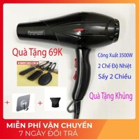 Máy sấy tóc Model 5528, Công suất lớn 3500w (Tặng kèm 4 phụ kiện) Có Ánh Sáng Nano Bảo Vệ Tóc