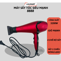 Máy Sấy Tóc Model 8888 2 Chiều Nóng Lạnh 3200w Gió Mạnh 4 Chế Độ