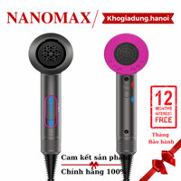 Máy Sấy Tóc Nanomax 2 Chiều Nóng Lạnh, Công Suất 2000w Nhanh Khô, 3 Tốc Độ Sấy