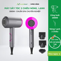 Máy Sấy Tóc Nanomax 2 Chiều Nóng Lạnh, Công Suất 2000w Nhanh Khô, 3 Tốc Độ Sấy, Thiết Kế Chuẩn Salon