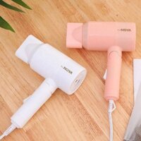 Máy sấy tóc nhỏ nhỏ máy sấy tóc điện nhỏ ký túc xá sinh viên màu xanh búa gấp chăm sóc gió nóng lạnh