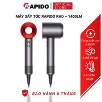 Máy sấy tóc Rapido RHD – 1400LM cao cấp, may sấy tóc không cánh, công suất 1400W, 4 chế độ nhiệt, 3 chế độ gió, siêu êm