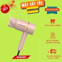 Máy sấy tóc SUNHOUSE SHD2313, máy sấy với đầu xoay 360°, 2 chế độ sấy, Tay cầm gập gọn tiện lợi, dễ dàng cất giữ