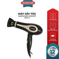 Máy sấy tóc SUNHOUSE SHD2317 Công suất 1800W hút gió tối ưu, có bộ phận bảo vệ quá tải nhiệt an toàn