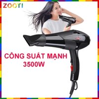 Máy sấy tóc tạo kiểu ánh sáng xanh, Công suất lớn 3500W 2 chiều nóng lạnh,Máy sấy tóc salon-zooti
