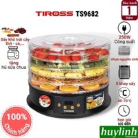 Máy sấy trái cây hoa quả thực phẩm Tiross TS9682 (250W) - Tặng hũ làm sữa chua