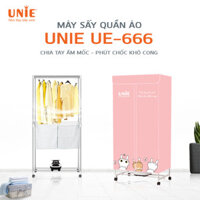 Máy Sây, Tủ Sấy Quân Áo UNIE UE-666 Có Remote Tiêu Chuẩn Đức Công Suất 1500W - Hàng Chính Hãng