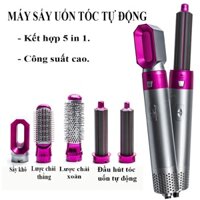 Máy Sấy Uốn Xoăn Tóc Tạo Kiểu Đa Năng 5 In 1 Tiện Dụng, Có Lược Điện, Ống Tạo Xoăn Xoay Tự Động Bảo Hành Chính Hãng Kili