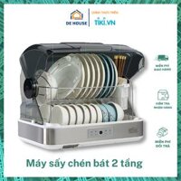 Máy Sấy Và Diệt Khuẩn Bát Đĩa Gia Đình Cao Cấp 45L - Mẫu Nắp Vuông