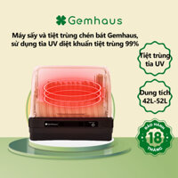 Máy sấy và triệt trùng chén bát Gemhaus, tiệt trùng tia UV- Bảo hành 12 tháng
