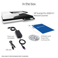 Máy Scan HP ScanJet Pro 4500FN1 (máy scan 2 mặt tự động A4, cổng mạng + wifi)