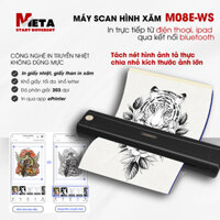 Máy Scan, In Hình Xăm Di Động M08E-WS - Kết nối không dây Bluetooth in từ iPhone - iPad, USB