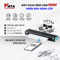 Máy Scan, In Hình Xăm M08F [𝐏𝐇𝐈𝐄̂𝐍 𝐁𝐀̉𝐍 𝐍𝐀̂𝐍𝐆 𝐂𝐀̂́𝐏] - In Nhanh Qua Bluetooth (Tặng giấy in tattoo)