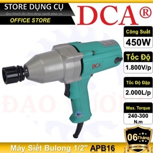 Máy siết bu lông dùng điện DCA APB16