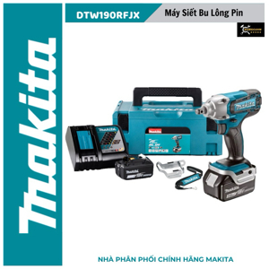 Máy siết bu lông dùng pin Makita DTW190RFJX 18V