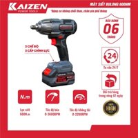 Máy siết bu lông Kaizen 600Nm không chổi than, chân pin phổ thông | Máy bulong cho ốc M10-M22