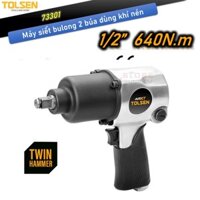 Máy siết bulong 2 búa Tolsen 73301 640NM (470FT-LB),  máy bắn bulong dùng hơi sử dụng sửa chữa oto,xe máy