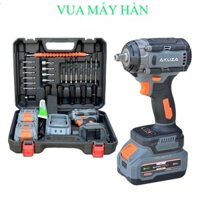 Máy Siết Bulong Akuza B380 Full Phụ Kiện chân pi.m phổ thông 4cm (Màu Xám) Vua máy hàn