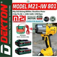 Máy Siết Bulong Dekton 800Nm / M21-IW801N Motor Brushless / Dòng Heavy Duty Công Nghiệp Bảo VI điên máy