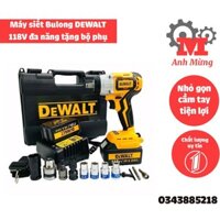Máy siết Bulong DEWALT 118V đa năng tặng bộ phụ kiện