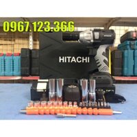 Máy siết bulong dùng pin không chổi than 198V Hitachi - loại I -Tặng kèm bộ phụ kiện 30 chi tiết