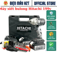Máy siết bulong Hitachi 199v, máy bắn bulong động cơ không chổi than đầu 2 trong 1
