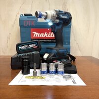 Máy siết bulong Makita 199V mô tơ từ không chổi than, Tặng kèm bộ phụ kiện