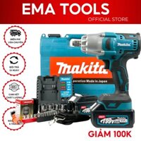 Máy siết bulong Makita, Máy bắn Bulong lực siết lớn 880Nm mở ốc bánh xe con, xe ga, Ốc nồi xe ga