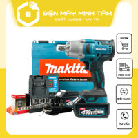 Máy siết Bulong, Máy bắn Bulong Makita, Lực Siết Lớn 880Nm, Mở Ốc Bánh Xe Con, Xe Ga, Ốc Nồi Xe Ga, Chân Pin Thông Dụng