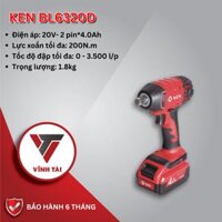 Máy siết bulong PIN 20V KEN BL6320D