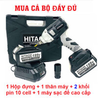 Máy Siết Bulong pin Hitachi 330N.M không chổi than 199v pin 10cell Máy khoan pin máy vặn ốc