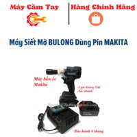 Máy siết mở bulong dùng pin Makita và 2pin 10cell