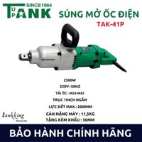 Máy siết mở bulong ốc điện TAK-41P trục ngắn, máy mở ốc 1 inck công suất 2500W, lực siết max 2000Nm 100% dây đồng