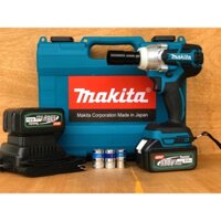 máy siết mở bulong ốc vít makita 2 pin 118v không than tặng phụ kiện